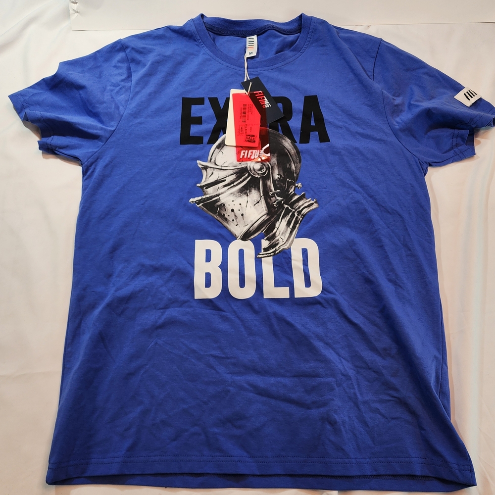 Fifth Loop Blue Short Sleeve Tee Extra Bold Size Medium